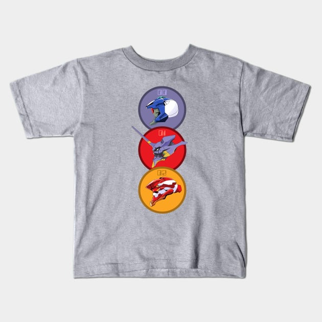 Evangelion Kids T-Shirt by FuzzMonkey